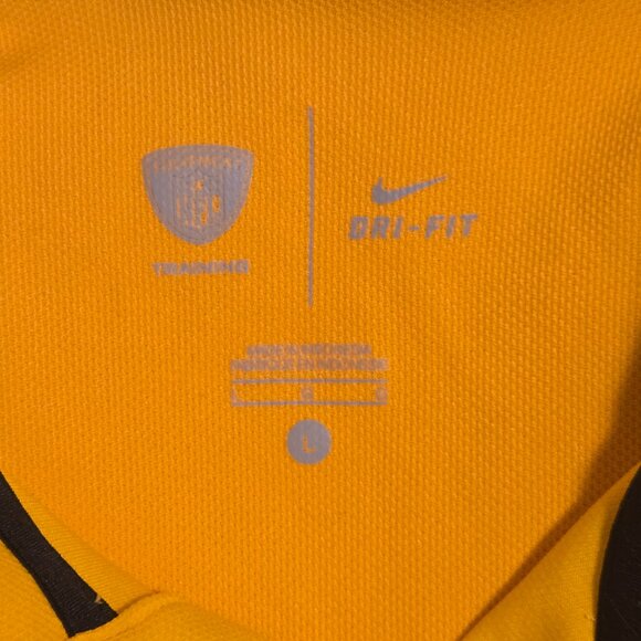 Men's Pittsburgh Steelers NIKE DRI-FIT Gold Polo Size Large - Picture 5 of 8